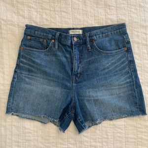 Madewell high-rise denim shorts